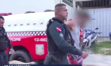 Homem é preso após tentar matar o dono de uma metalúrgica a golpes de enxada. Vítima está no hospital